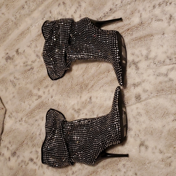 Jeffrey Campbell Cry4U Crystal Slouch Boots - Picture 3 of 6